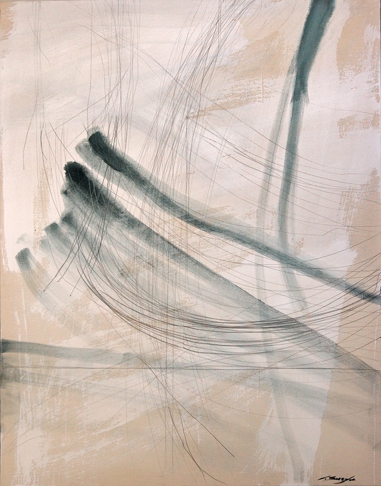 Windy Summer 3, 2006
Oil and graphite on canvas
150 x 110 cm