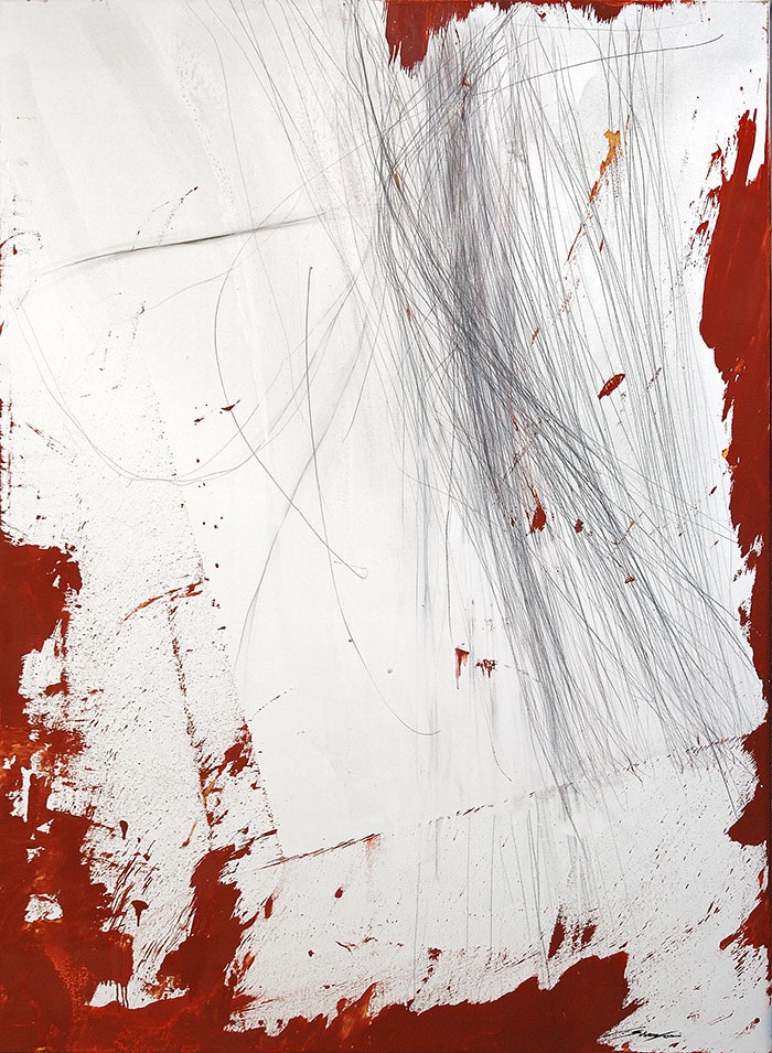 no title, 2007   
Oil and graphite on canvas
150 x 118  cm