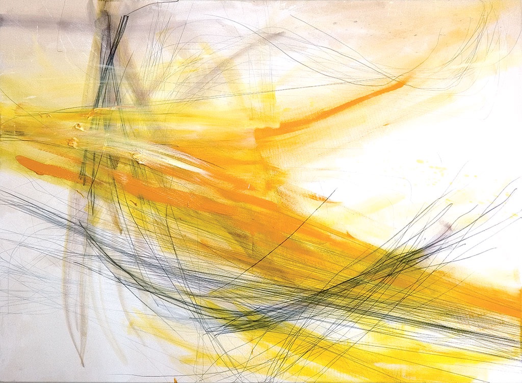 Beyond Lines, 2008   
Oil and graphite on canvas
110 x 150  cm