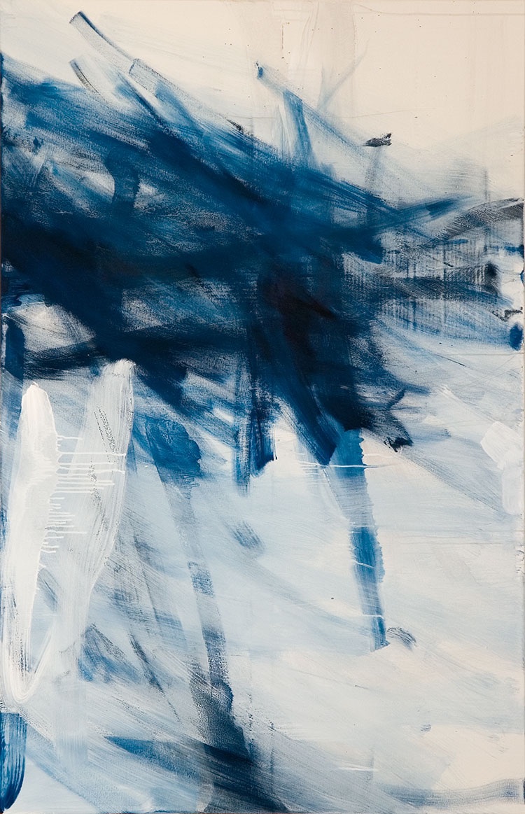 Blue Flame, 2008   Oil on canvas
170 x 110 cm