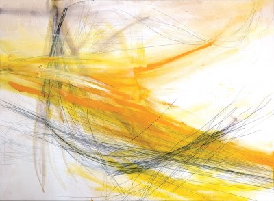 Beyond Lines, 2008   
Oil and graphite on canvas
110 x 150  cm