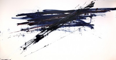 Flying, 2019   Oil on canvas
110 x 210 cm