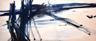 Wege, 2018   Oil on canvas
85 x 195 cm