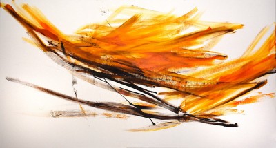 Yellow Birds, 2020   Oil on canvas
105 x 195 cm